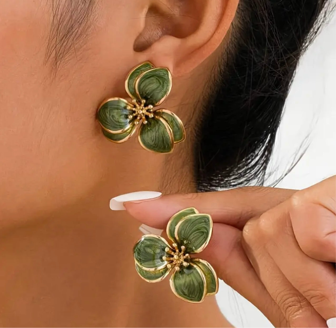 Boucles d’oreilles floral