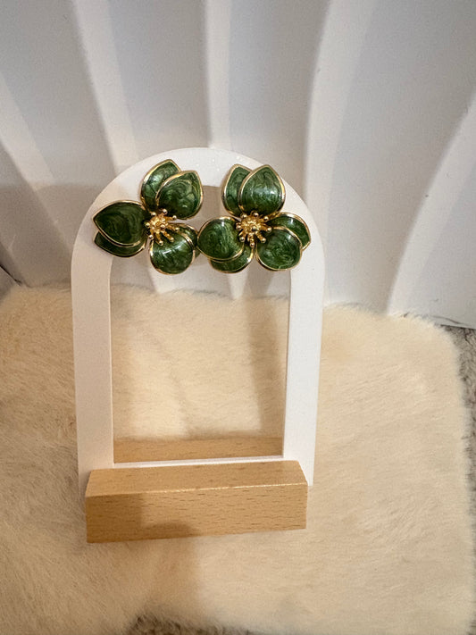 Boucles d’oreilles floral