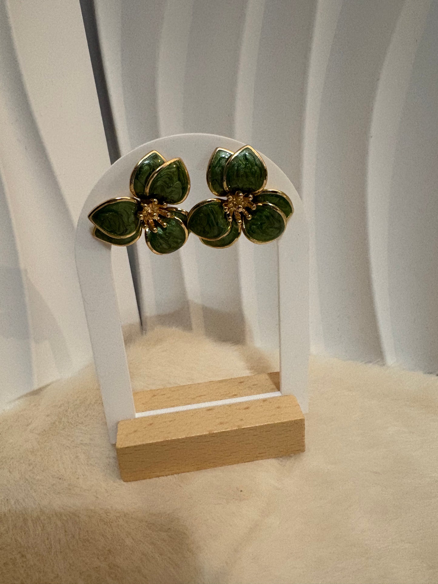 Boucles d’oreilles floral