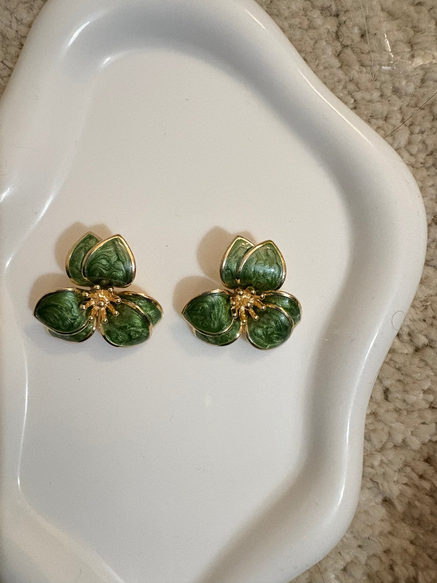 Boucles d’oreilles floral