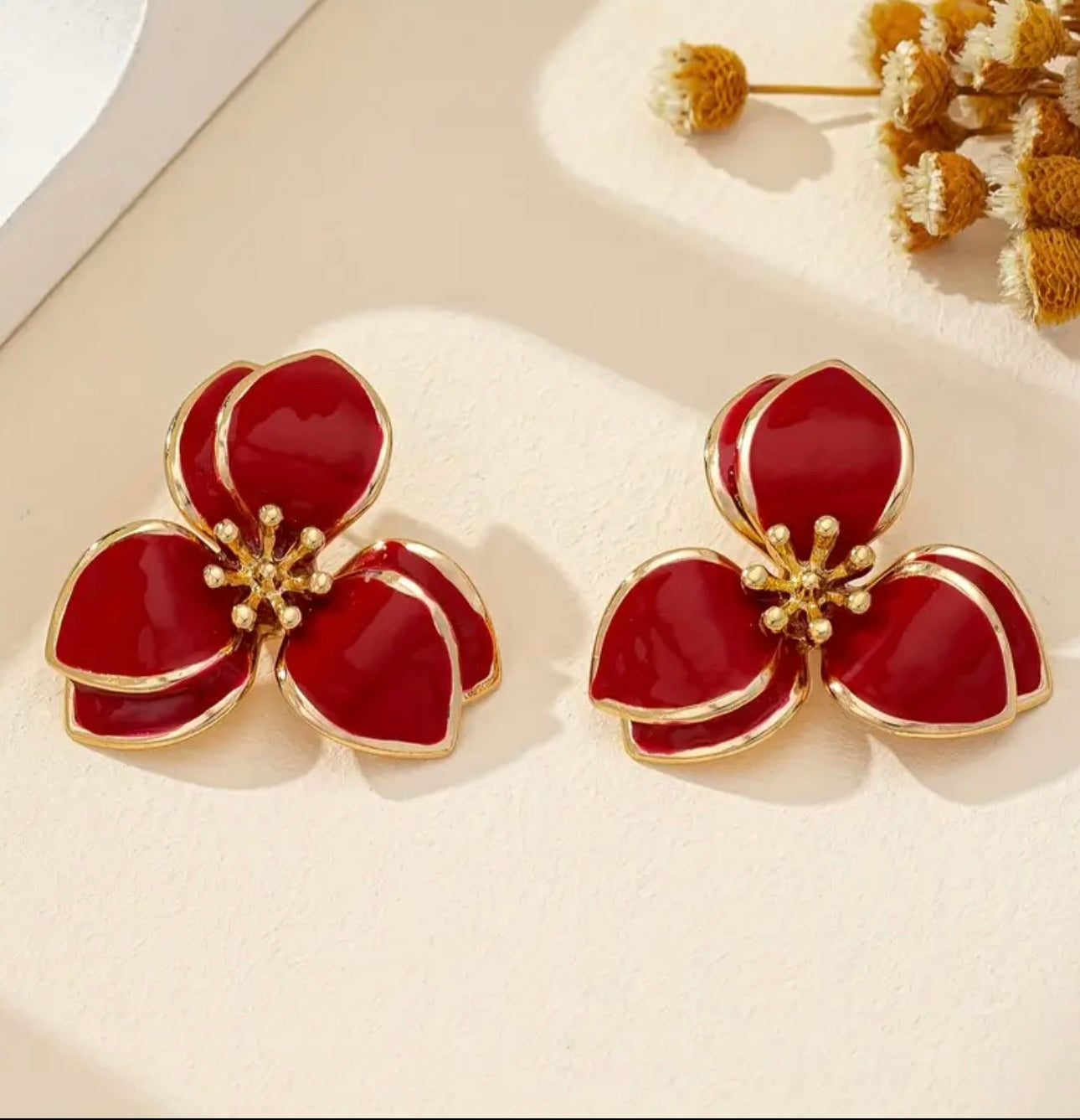 Boucles d’oreilles floral
